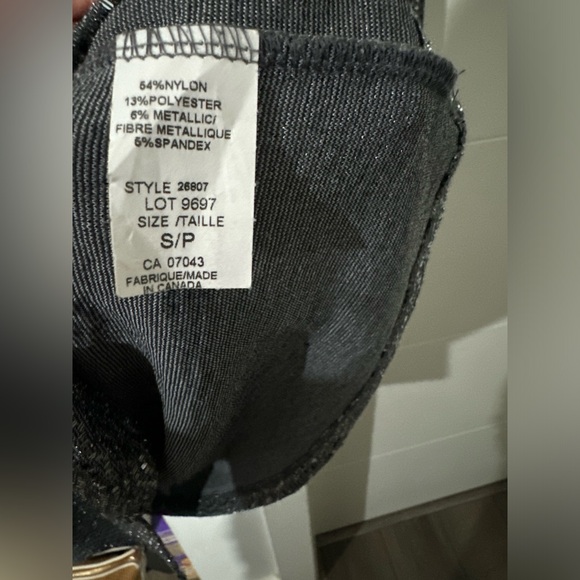 Tahari| Sequin Sparkly Silver dress|Holiday - Picture 3 of 5